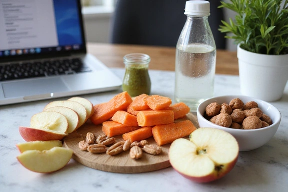 Gesunde Snacks am Arbeitsplatz