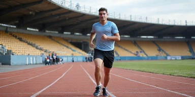 Bild eines Sportlers beim Training